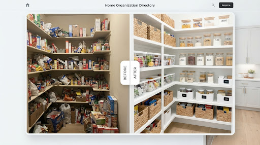 Pantry makeover after