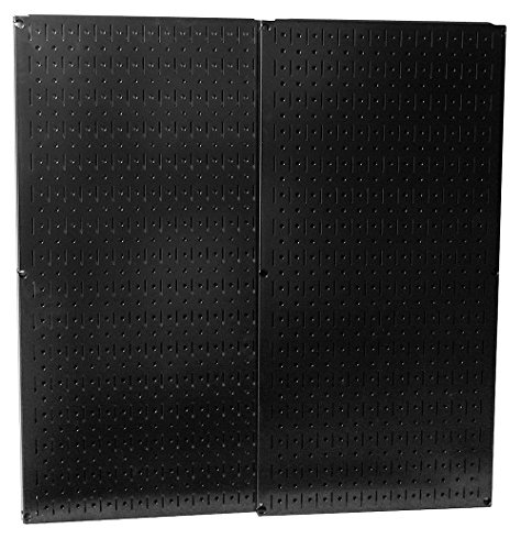 Wall Control 30-P-3232B Black Metal Pegboard Pack