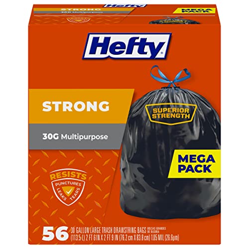 Hefty Strong 30 Gallon Trash Bags (56-Count)
