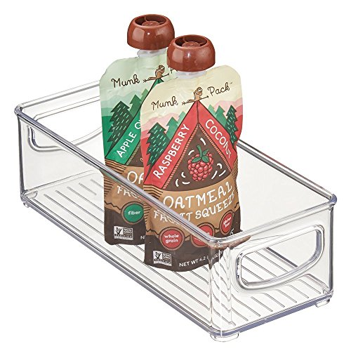 mDesign Plastic Stackable Food Storage Bins