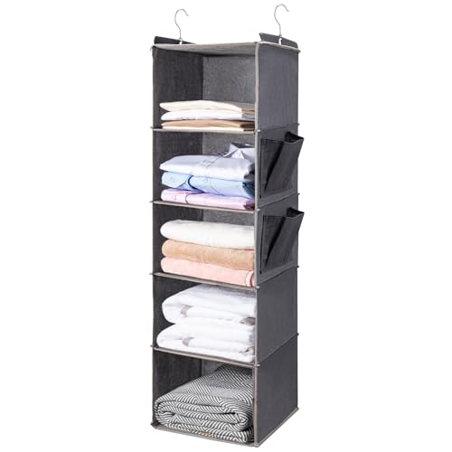 BOOMIBOO Hanging Closet Organizer (5-Shelf)