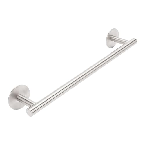 AcGlbauric 16" Brushed Nickel Adhesive Towel Bar